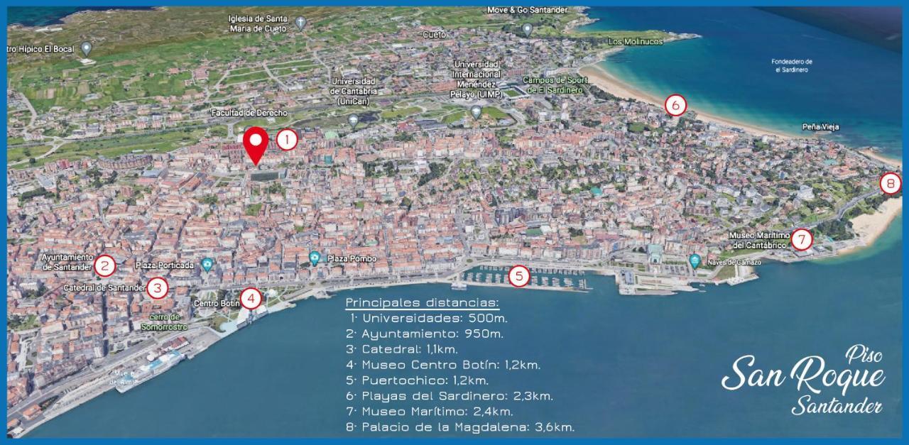 Piso San Roque 3 Hab Cerca Del Centro Y Universidad Lejlighed Santander Eksteriør billede